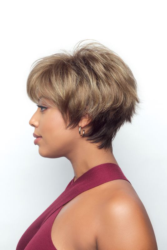 Ivy by Noriko – Short Bob Wig with Fringe | Fibre Hair | Machine Wefted | UK Stock