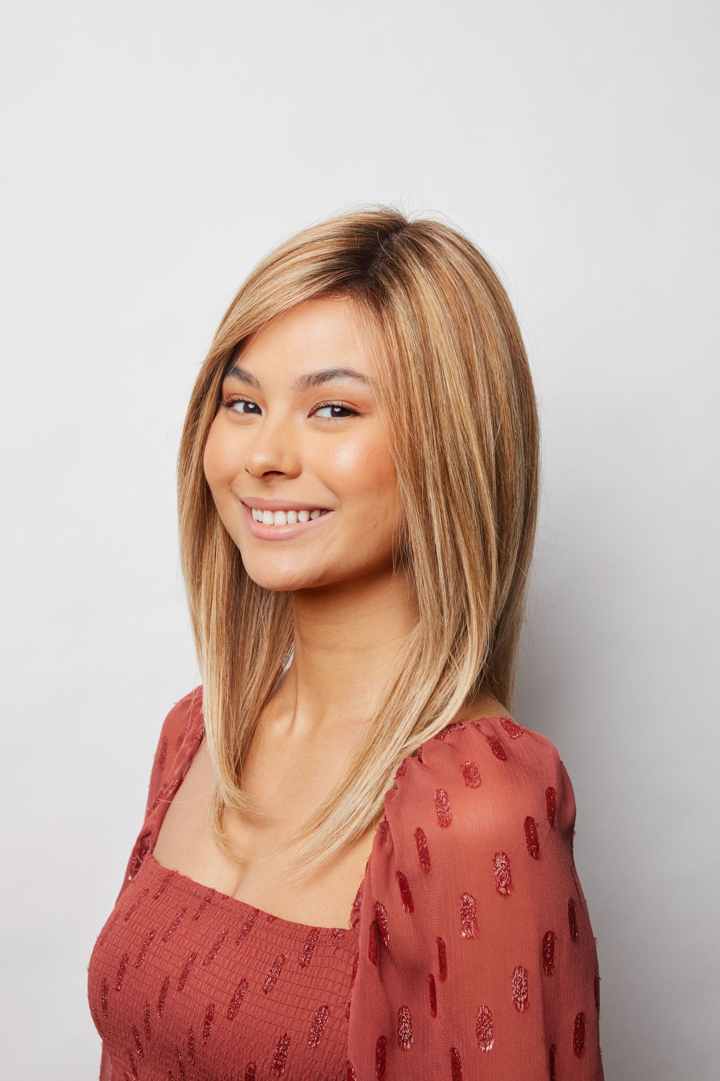 Thea by Amore – Medium Length Remy Human Hair Wig | Lace Front & Monofilament Top