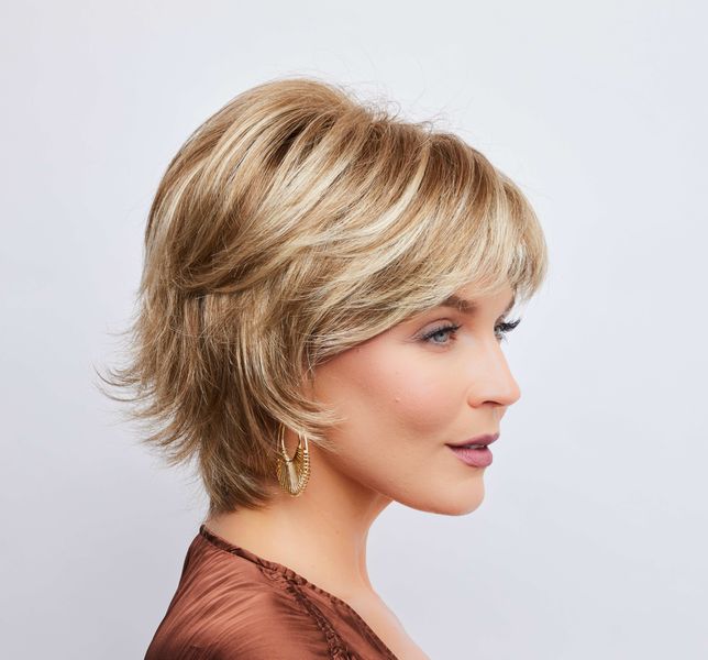 Ryan Wig by Noriko - Short Layered Cut with Feathered Fringe