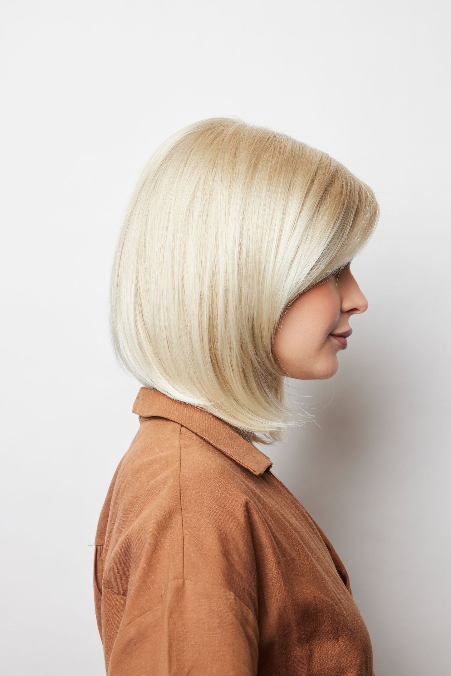 Samantha by Amore – Shoulder Length Wig with Textured Fringe | Monofilament Top